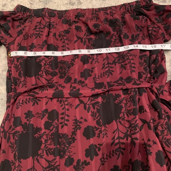 Dex Maroon & Black Dress - Picture 6 of 6